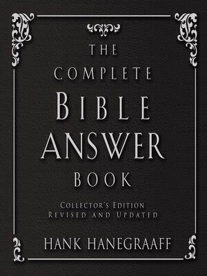 cover image of The Complete Bible Answer Book